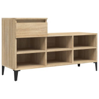 Produktbild för Skohylla sonoma-ek 102x36x60 cm konstruerat trä