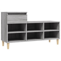 Produktbild för Skoskåp grå sonoma 102x36x60 cm konstruerat trä