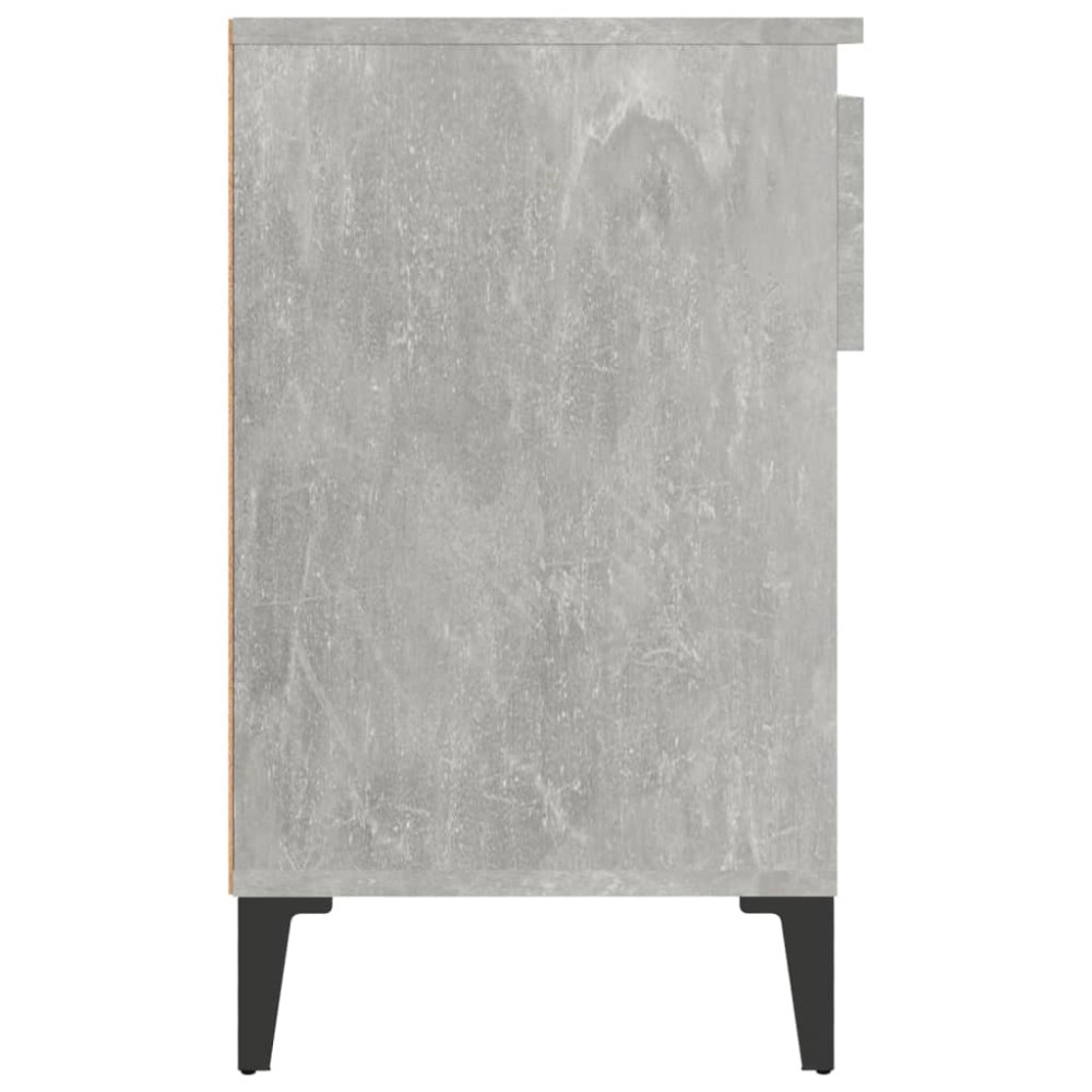 Produktbild för Skoskåp betonggrå 102x36x60 cm konstruerat trä