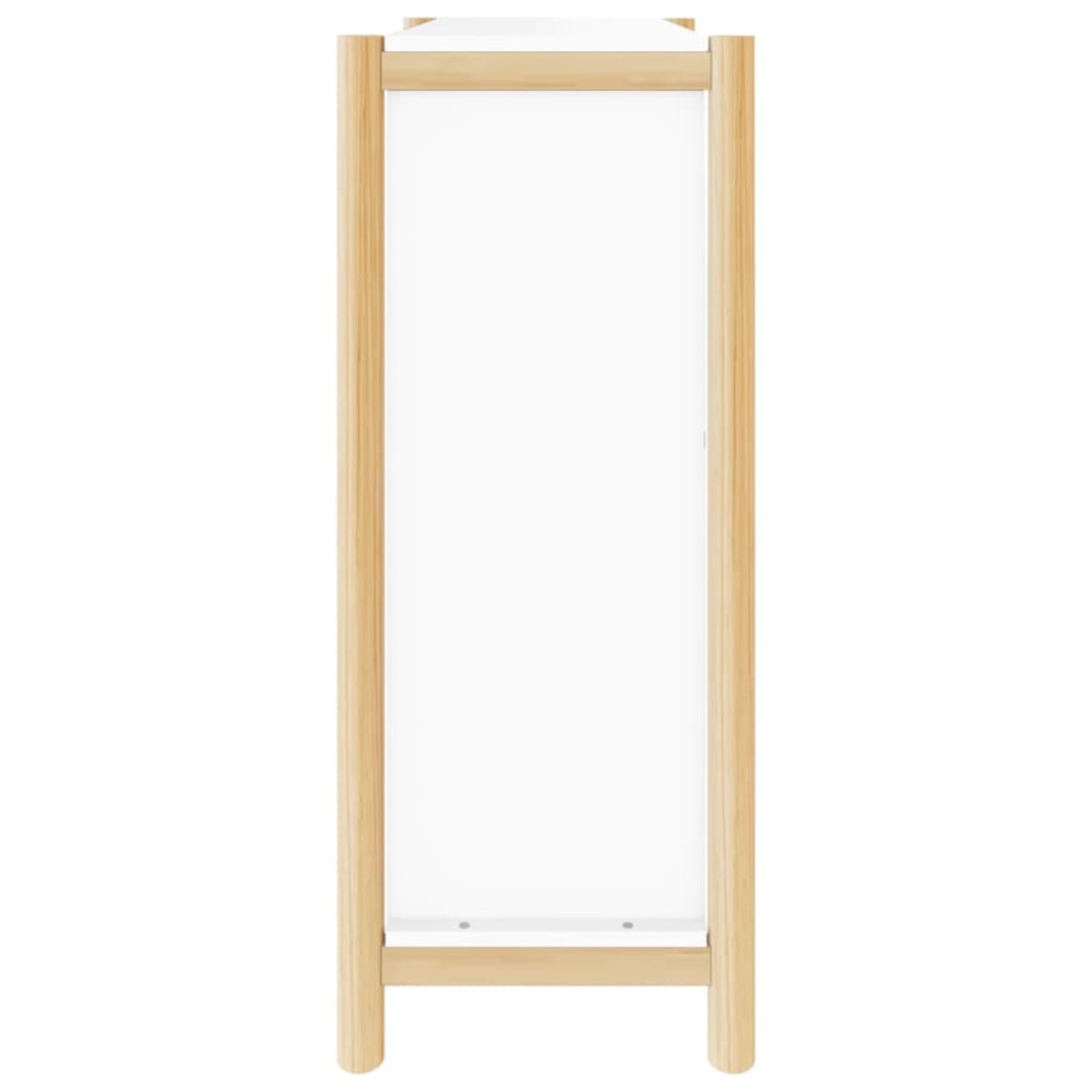 Produktbild för Skoskåp vit 57,5x33x80 cm konstruerat trä