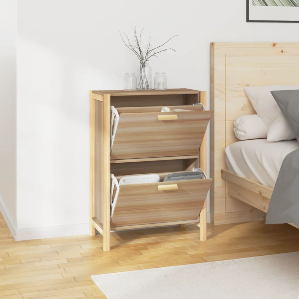 Produktbild för Skoskåp 57,5x33x80 cm konstruerat trä