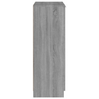 Produktbild för Skoställ grå sonoma 59x35x100 cm konstruerat trä