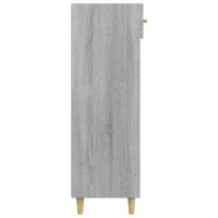 Produktbild för Skoställ grå sonoma 60x35x105 cm konstruerat trä