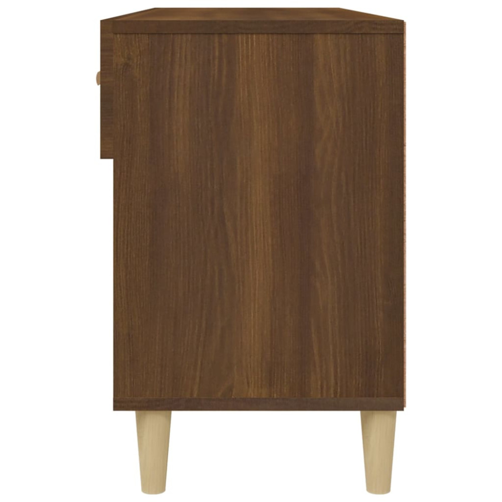 Produktbild för Skoställ brun ek 102x35x55 cm konstruerat trä