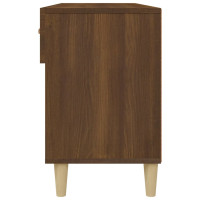 Produktbild för Skoställ brun ek 102x35x55 cm konstruerat trä