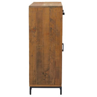Produktbild för Skoskåp 75x40x110 cm massiv furu