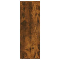 Produktbild för Skohylla rökfärgad ek 54x34x100,5 cm konstruerat trä