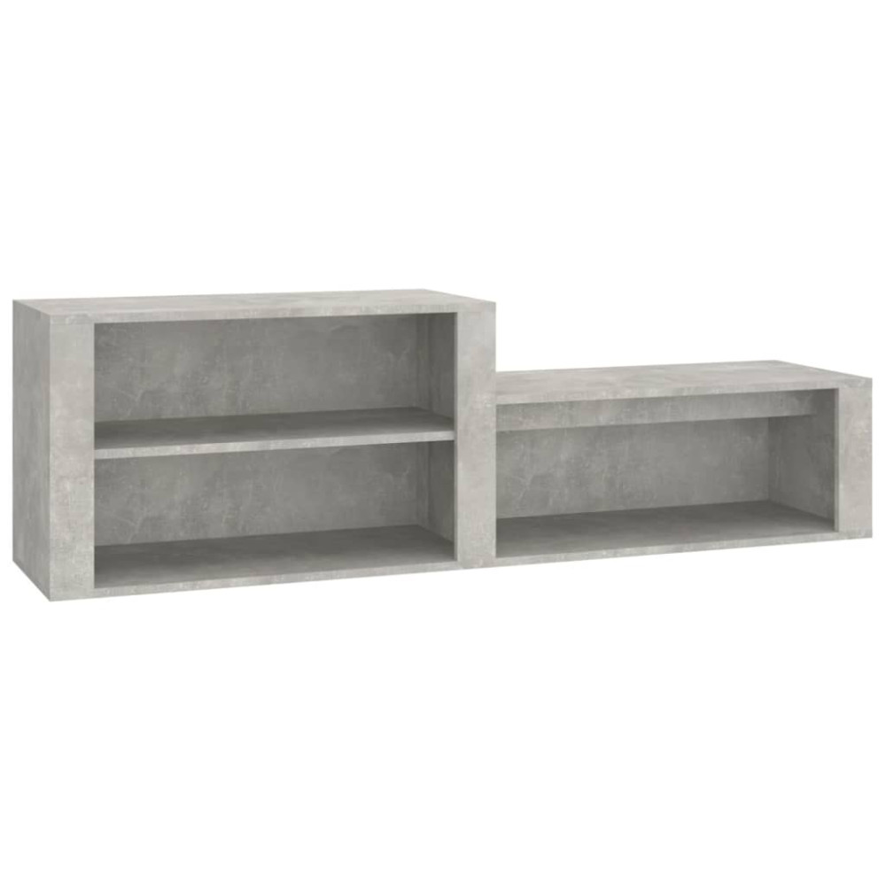 Produktbild för Skoskåp betonggrå 150x35x45 cm konstruerat trä