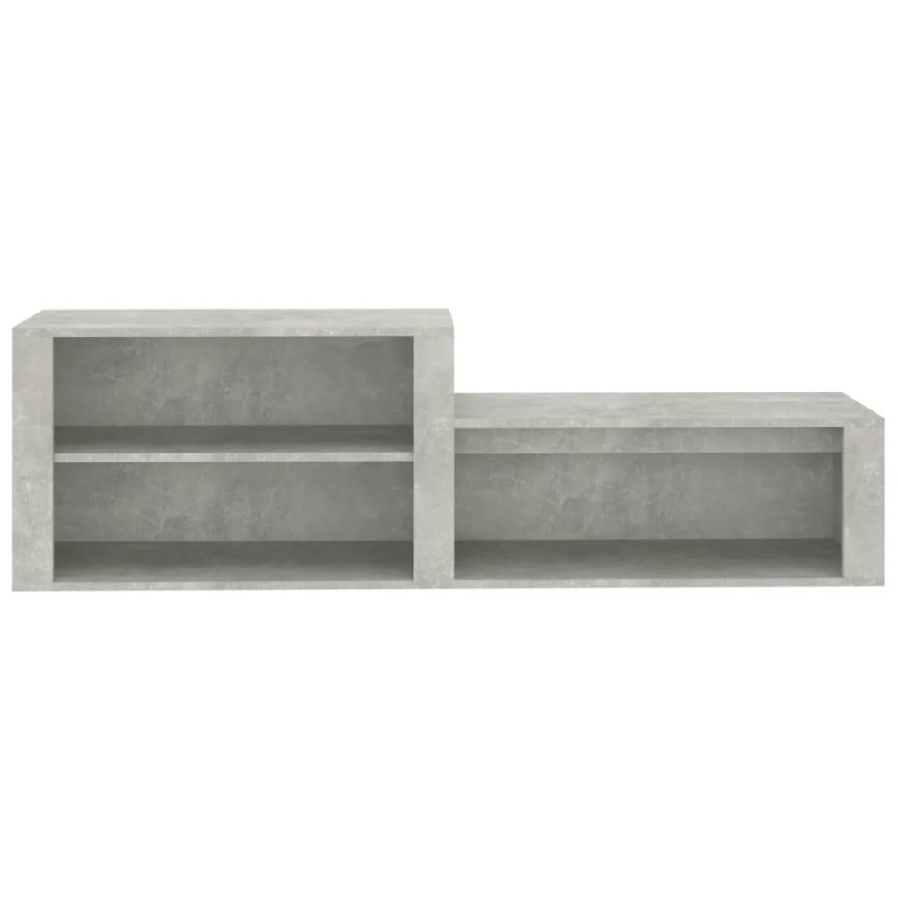 Produktbild för Skoskåp betonggrå 150x35x45 cm konstruerat trä