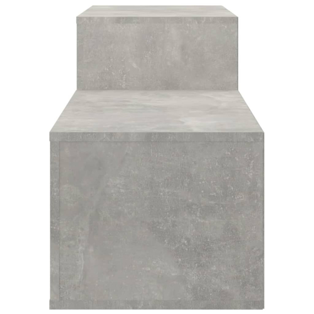 Produktbild för Skoskåp betonggrå 150x35x45 cm konstruerat trä