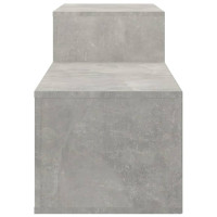 Produktbild för Skoskåp betonggrå 150x35x45 cm konstruerat trä