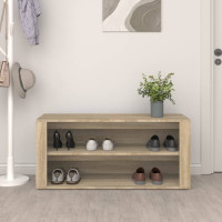 Produktbild för Skohylla sonoma-ek 100x35x45 cm konstruerat trä