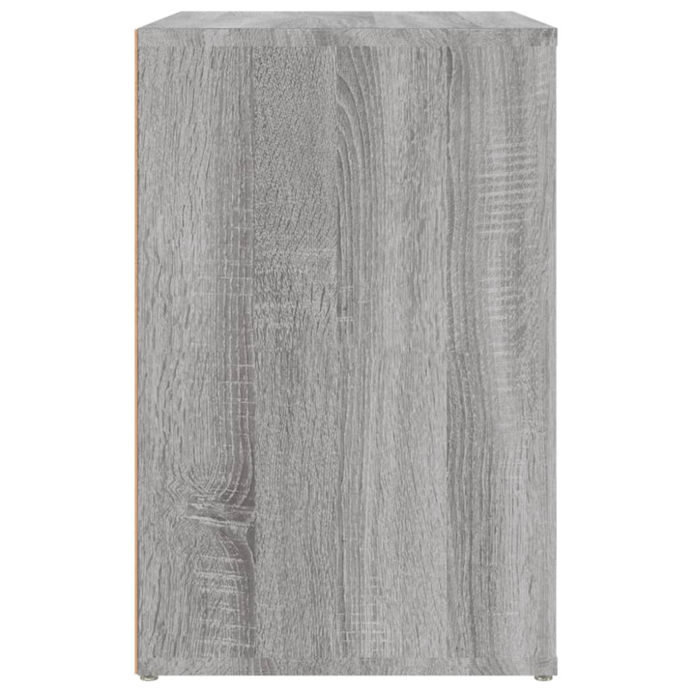 Produktbild för Skoskåp grå sonoma 130x35x54 cm konstruerat trä