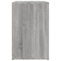 Produktbild för Skoskåp grå sonoma 130x35x54 cm konstruerat trä