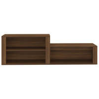 Produktbild för Skoställ brun ek 150x35x45 cm konstruerat trä