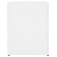 Produktbild för Skohylla vit 100x35x45 cm konstruerat trä