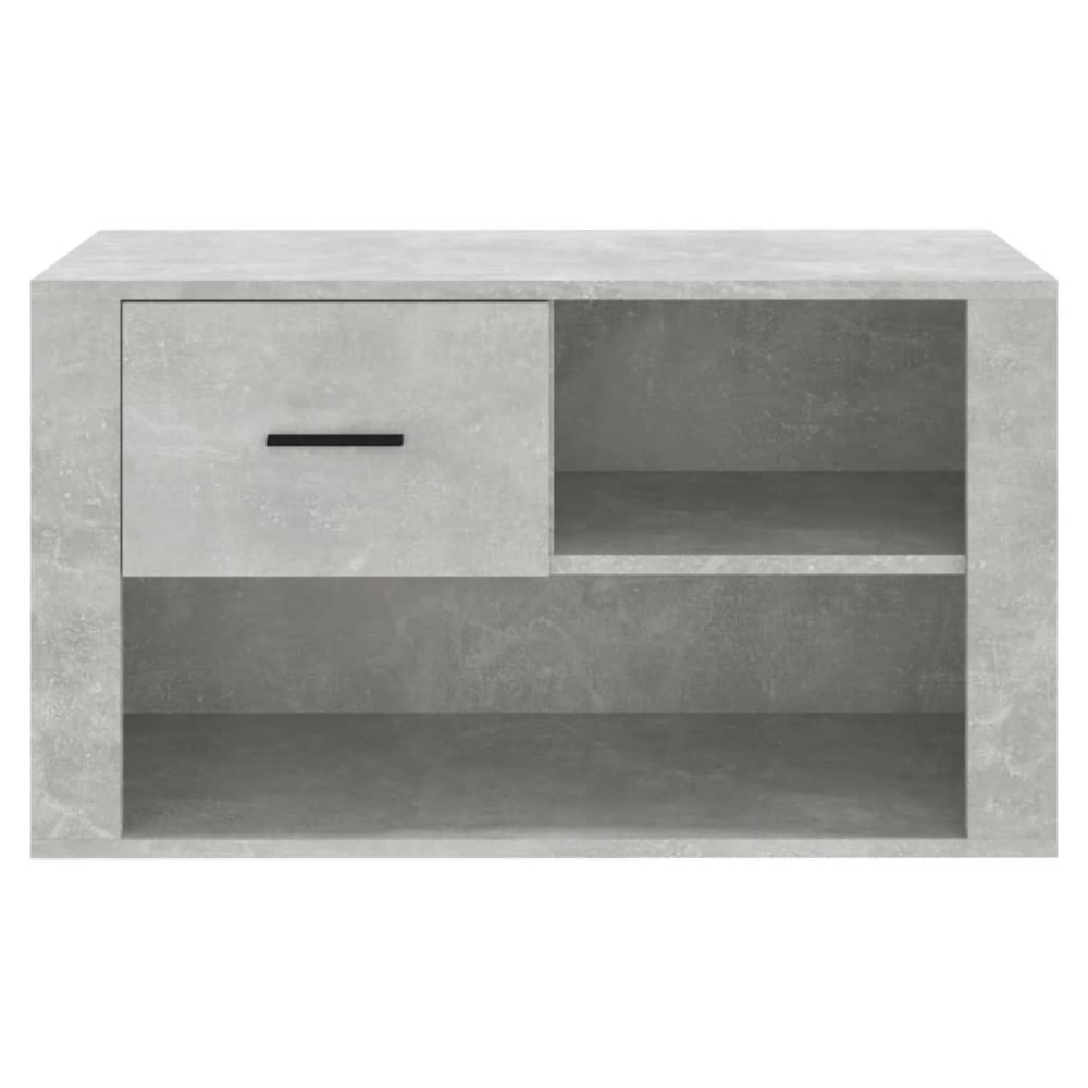 Produktbild för Skoskåp betonggrå 80x35x45 cm konstruerat trä