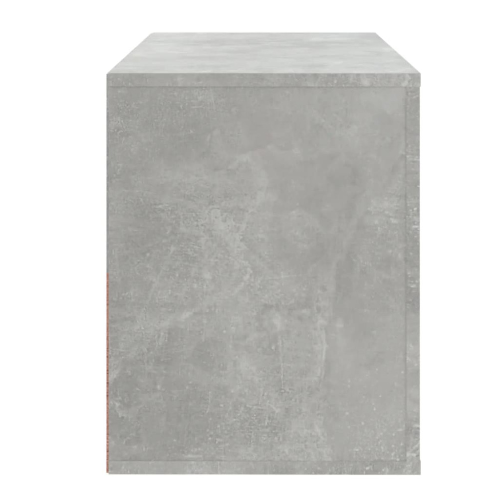 Produktbild för Skoskåp betonggrå 80x35x45 cm konstruerat trä