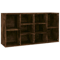 Produktbild för Skobänk rökfärgad ek 103x30x55 cm konstruerat trä