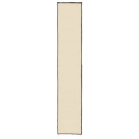 Produktbild för Skoskåp Grädde 60x30x166 cm tyg