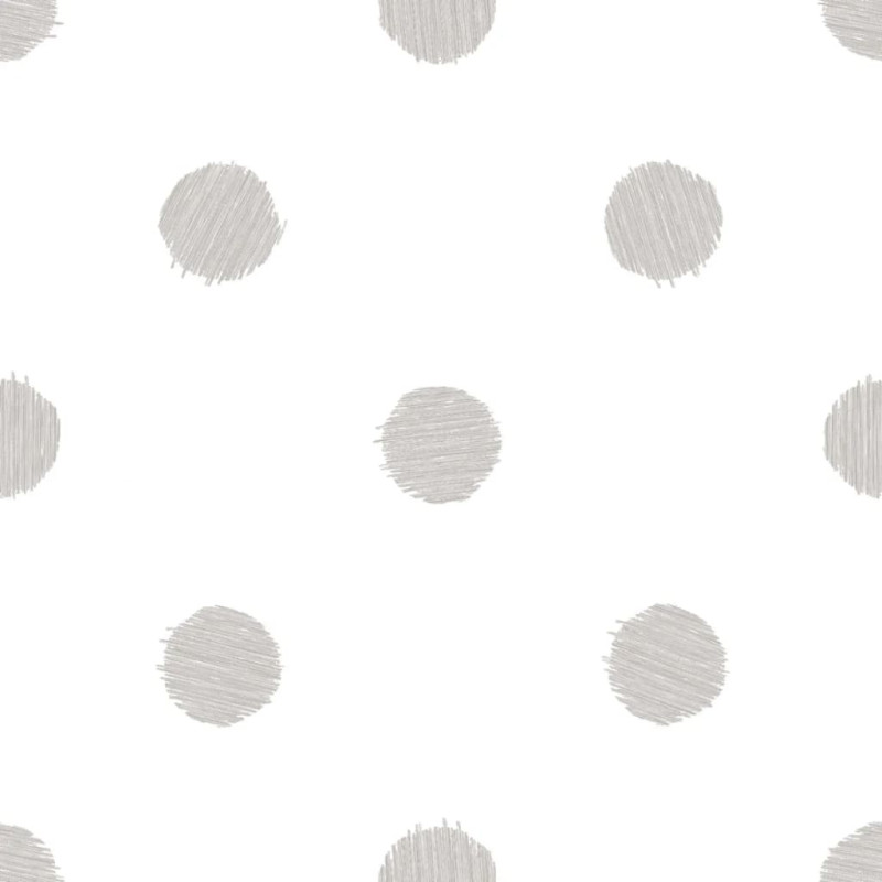 Produktbild för Urban Friends & Coffee Tapet prickar vit och grå
