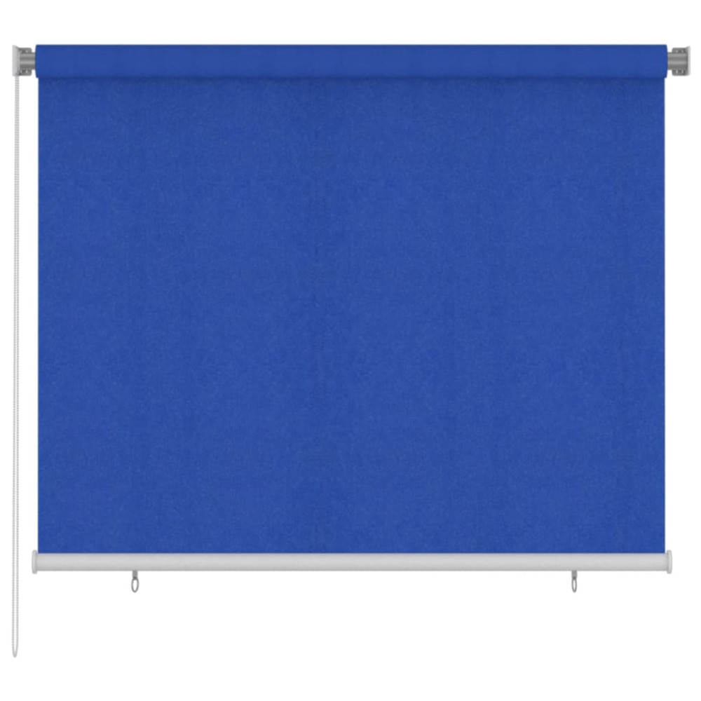 Produktbild för Rullgardin utomhus 185 (B) x 140 (H) cm blå HDPE