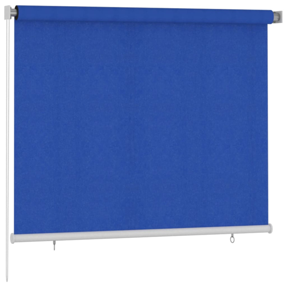 Produktbild för Rullgardin utomhus 185 (B) x 140 (H) cm blå HDPE