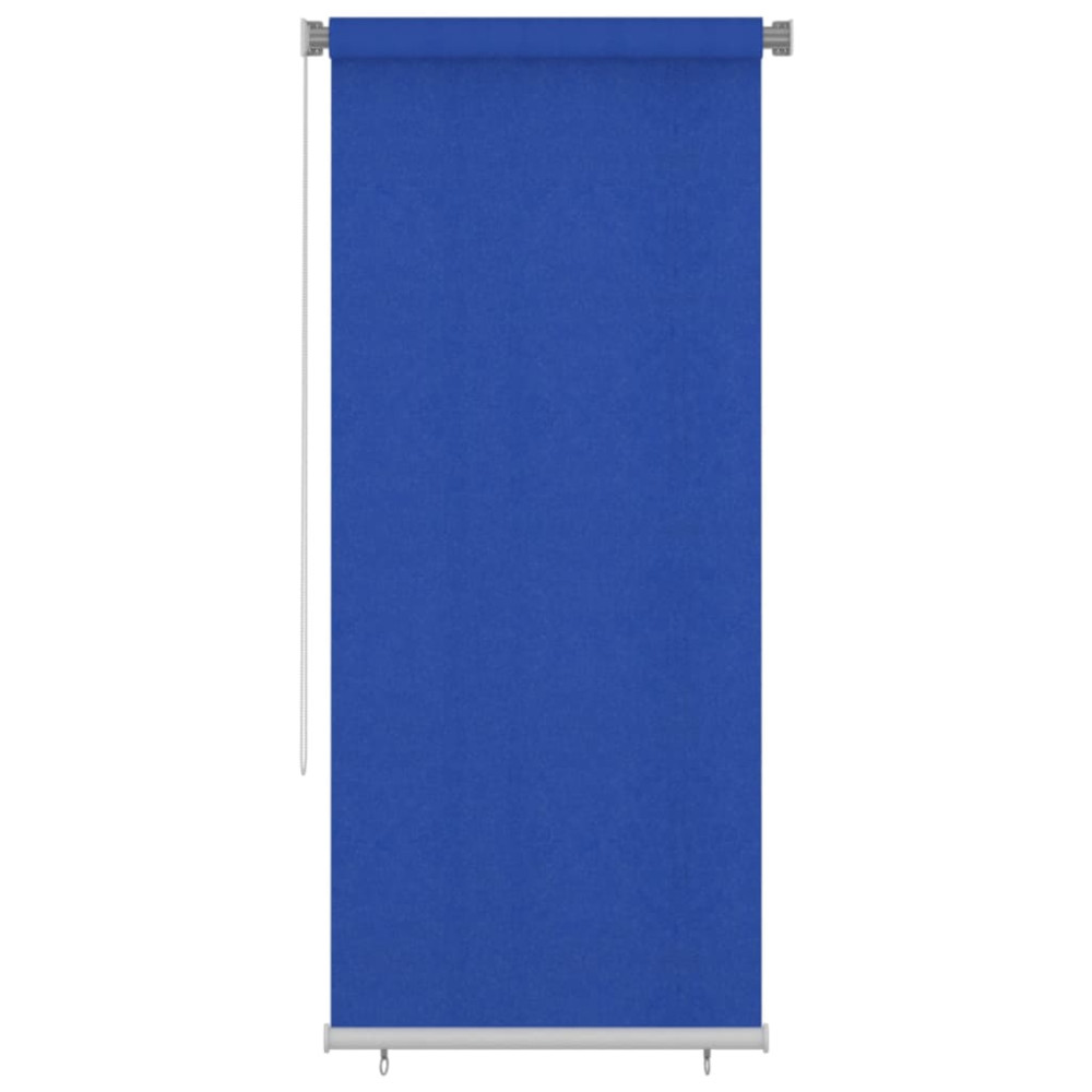 Produktbild för Rullgardin utomhus 105 (B) x 230 (H) cm blå HDPE