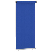 Produktbild för Rullgardin utomhus 105 (B) x 230 (H) cm blå HDPE