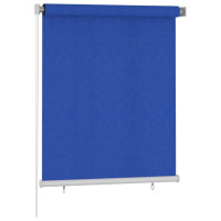 Produktbild för Rullgardin utomhus 120x140 cm blå HDPE