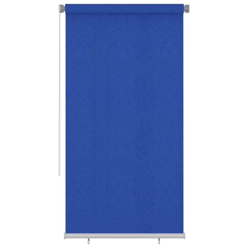 Produktbild för Rullgardin utomhus 125 (B) x 230 (H) cm blå HDPE