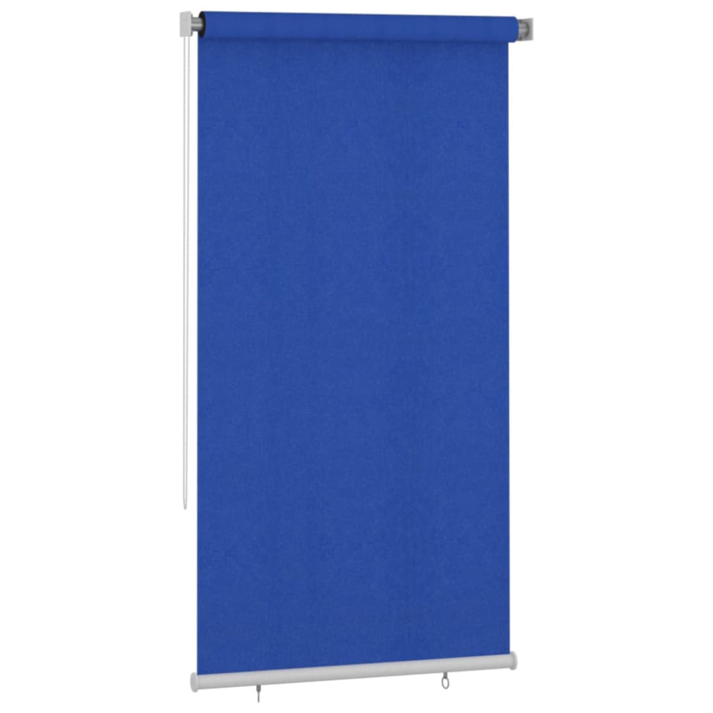 Produktbild för Rullgardin utomhus 125 (B) x 230 (H) cm blå HDPE