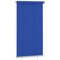 Produktbild för Rullgardin utomhus 125 (B) x 230 (H) cm blå HDPE