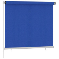 Produktbild för Rullgardin utomhus 165 (B) x 140 (H) cm blå HDPE