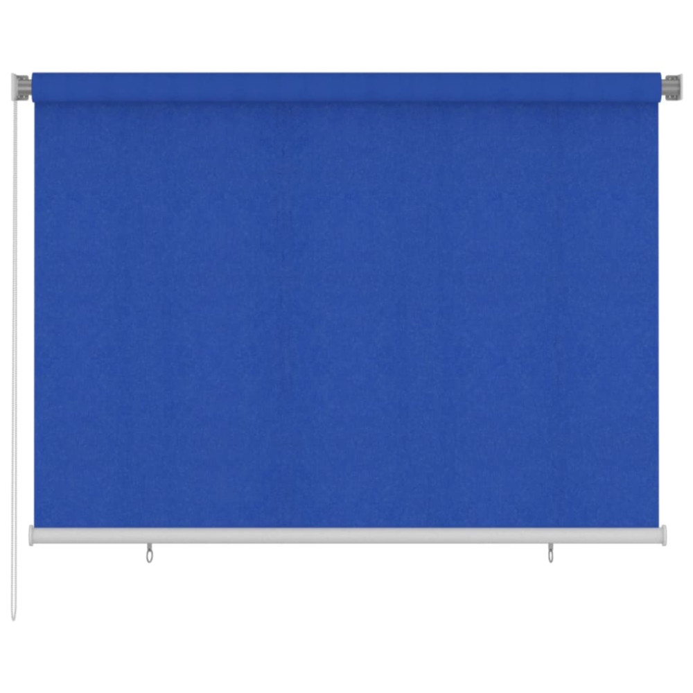 Produktbild för Rullgardin utomhus 205 (B) x 140 (H) cm blå HDPE