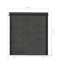 Miniatyr av produktbild för Rullgardin utomhus 60x140 cm antracit