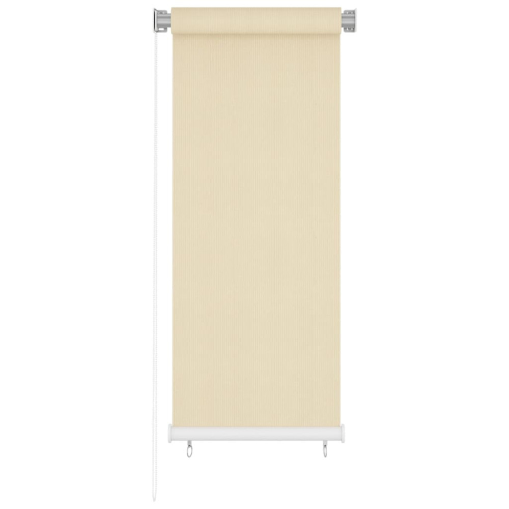 Produktbild för Rullgardin utomhus gräddvit 65(B)x140(H) cm HDPE