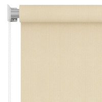 Produktbild för Rullgardin utomhus gräddvit 65(B)x140(H) cm HDPE