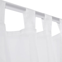 Produktbild för Genomskinlig vit gardin 140 x 225 cm 2-pack