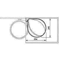 Produktbild för Hailo Sophink för skåp Compact-Box strl M 15 L rostfritt stål 3555-101