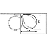 Produktbild för Hailo Sophink för skåp Compact-Box strl M 15 L vit 3555-001