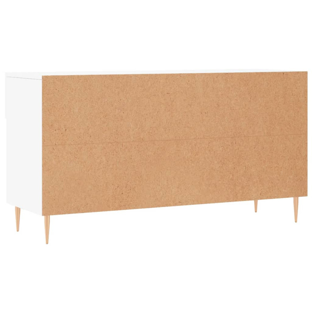 Produktbild för Skobänk vit 102x35x55 cm konstruerat trä
