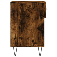 Produktbild för Skobänk rökfärgad ek 102x35x55 cm konstruerat trä