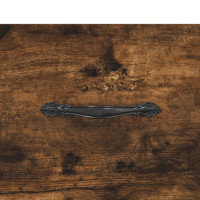 Produktbild för Skobänk rökfärgad ek 102x35x55 cm konstruerat trä