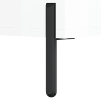 Produktbild för Skobänk vit högglans 102x35x55 cm konstruerat trä