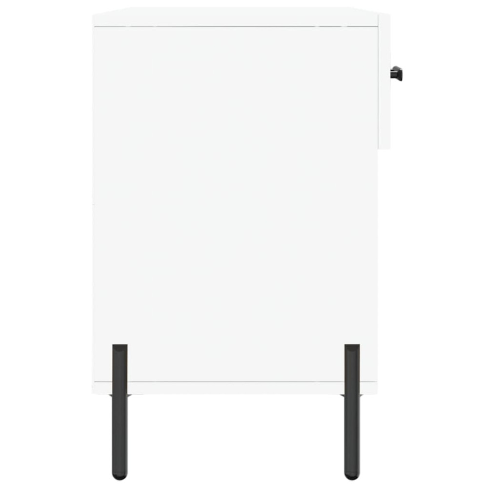 Produktbild för Skobänk vit 102x35x55 cm konstruerat trä