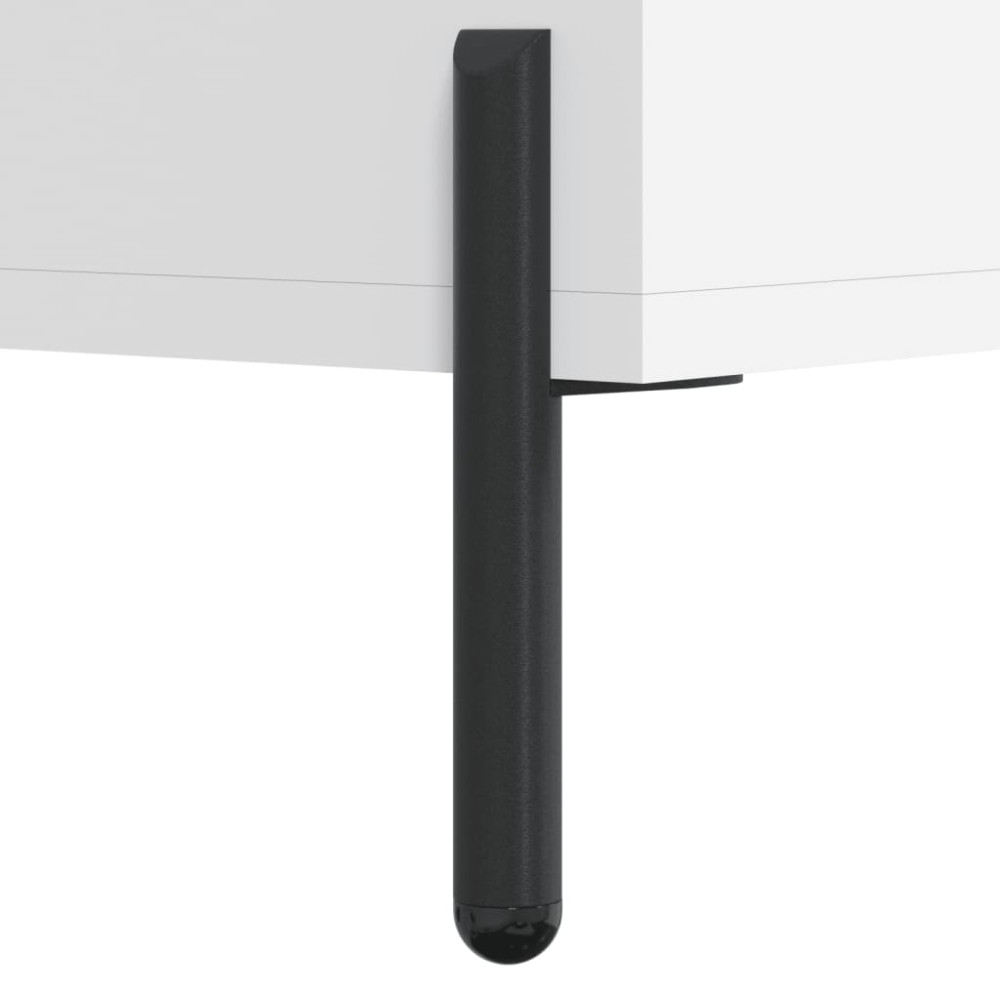 Produktbild för Skobänk vit 102x35x55 cm konstruerat trä