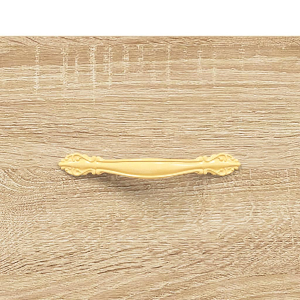 Produktbild för Skobänk sonoma-ek 102x35x55 cm konstruerat trä