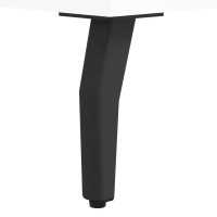 Produktbild för Skobänk vit högglans 102x35x55 cm konstruerat trä