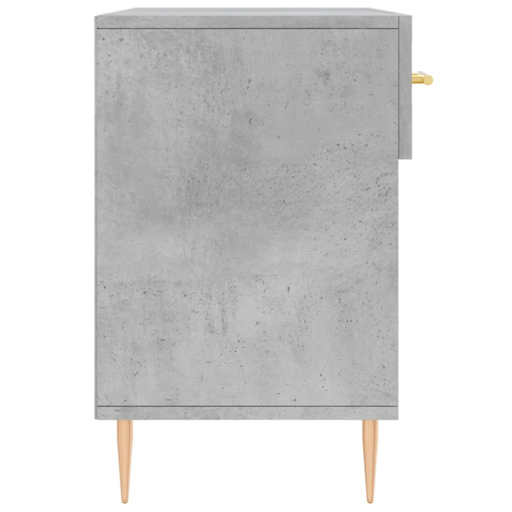Produktbild för Skobänk betonggrå 102x35x55 cm konstruerat trä